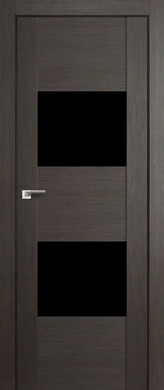 Profil Doors 21х Грей Мелинга/стекло черный глянцевый лак