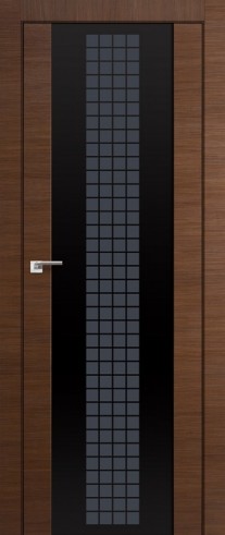 Profil Doors 8х Futura Малага Черри Кроскут/стекло триплекс черный