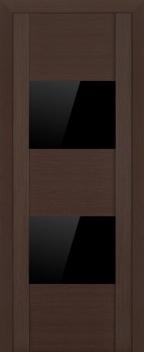 Profil Doors  21х Венге Мелинга/стекло черный глянцевый лак