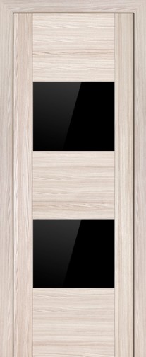 Profil Doors 21х Капучино Мелинга/стекло черный глянцевый лак