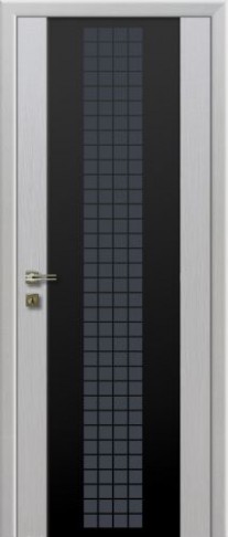 Profil Doors  8х Futura Эш Вайт Мелинга триплекс черный