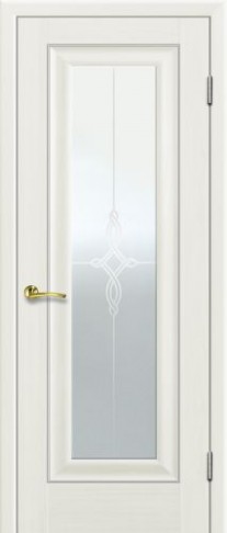 Profil Doors  24х Эш Вайт/стекло узор матовое молдинг серебро